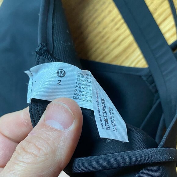 Lululemon Like a Cloud Longline Bra Light Support, D/DD Cup Size 2 - Picture 5 of 5